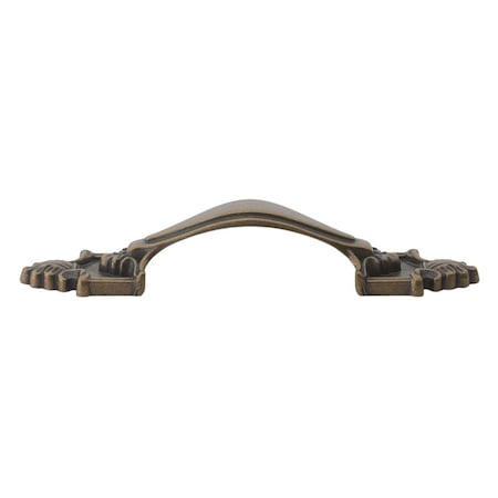 3-1/2 In. Center To Center Antique Brass Rustic Cabinet Pull - 4116-AB, 10PK